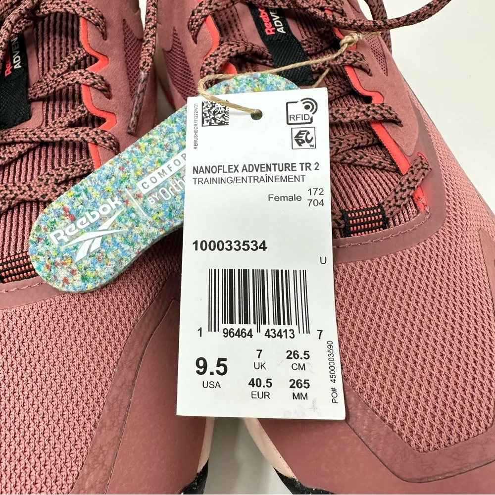 Reebok Women's Nanoflex Adventure Tr 2 Sneaker Running Shoe 9.5 New Sedona Rose